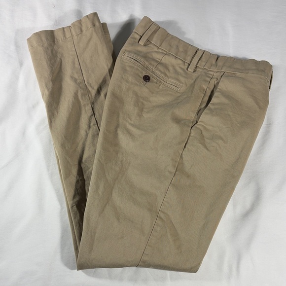 Gap mens khaki basic Slim fit flat front chino pants - size 28x30 - Picture 1 of 11